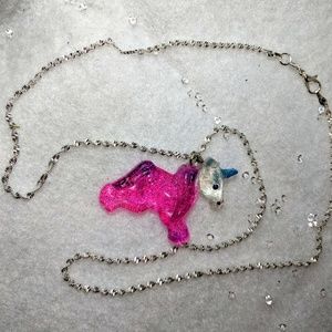 Unicorn  Necklace Sterling Silver Chain